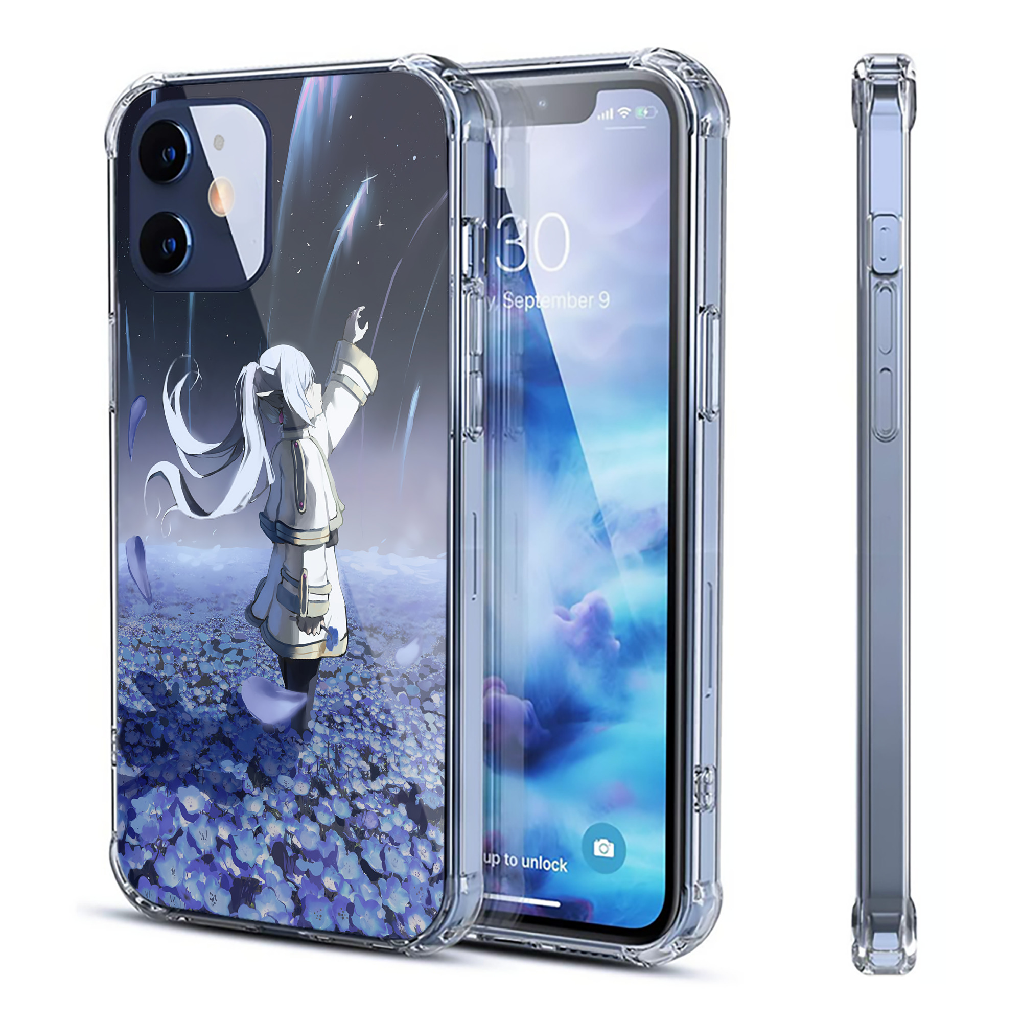 （画像用） 葬送のフリーレン Frieren 【iPhone 12シリーズ対応】透明スマホケース（クリアソフトケース）